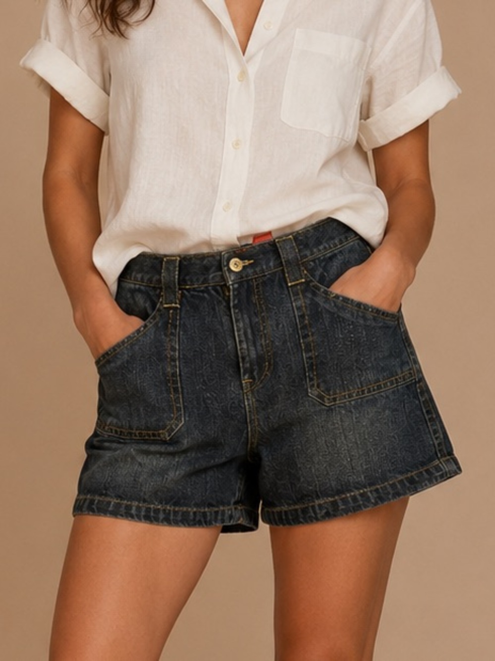 Faded Glory Originals Denim Shorts Women’s Size 14 Classic Blue Jean Shorts